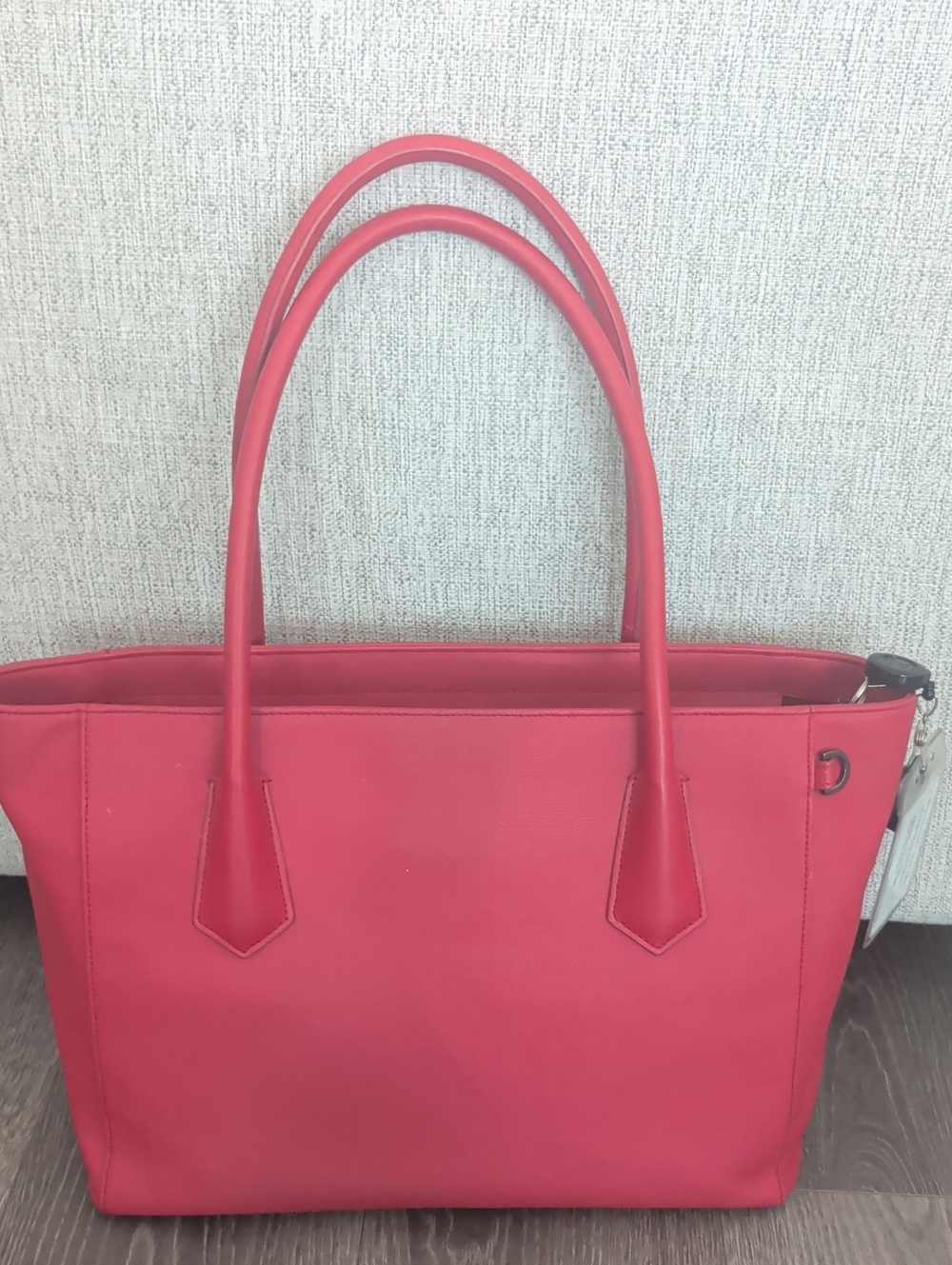 Dagne Dover Coral Pink Structured Tote